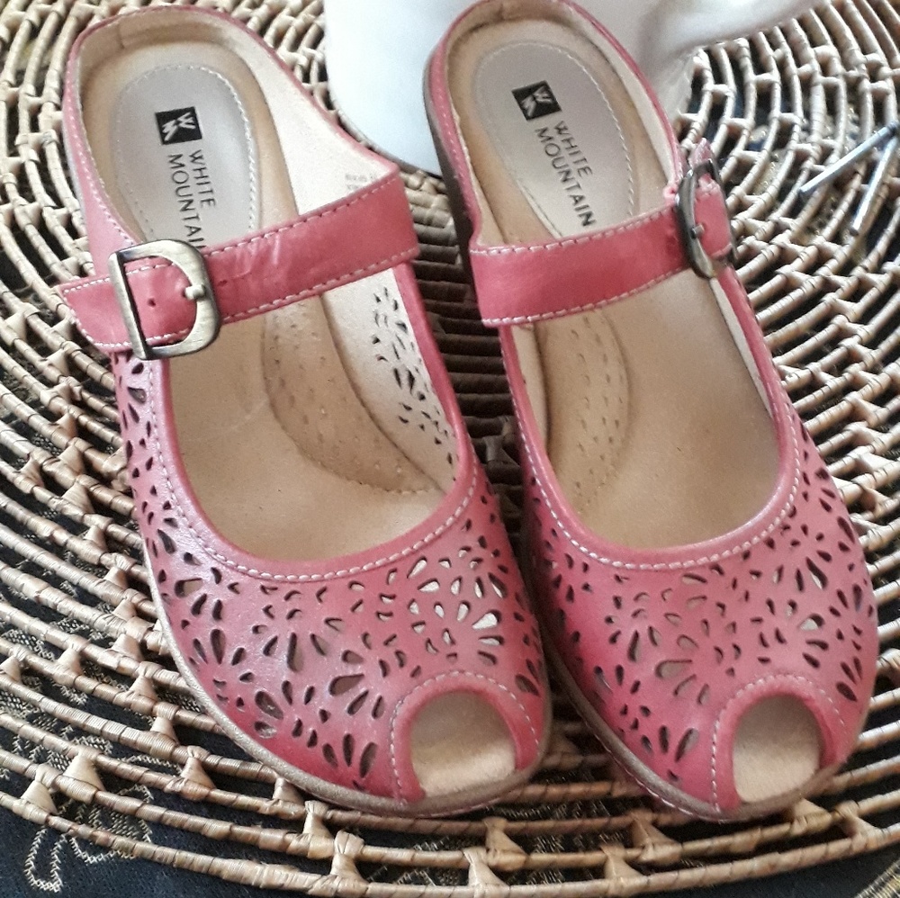 White Mountain Miso laser cut mules